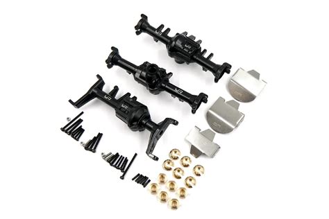 trx4 metal axle housing|Yeah Racing Full Metal Front & Rear Axle Housing Set for.